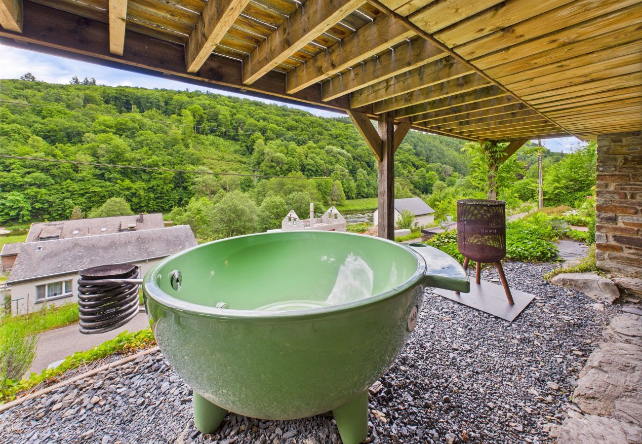 Chalet en Poupehan - Cabin vr 4, zicht Semois-rivier!
