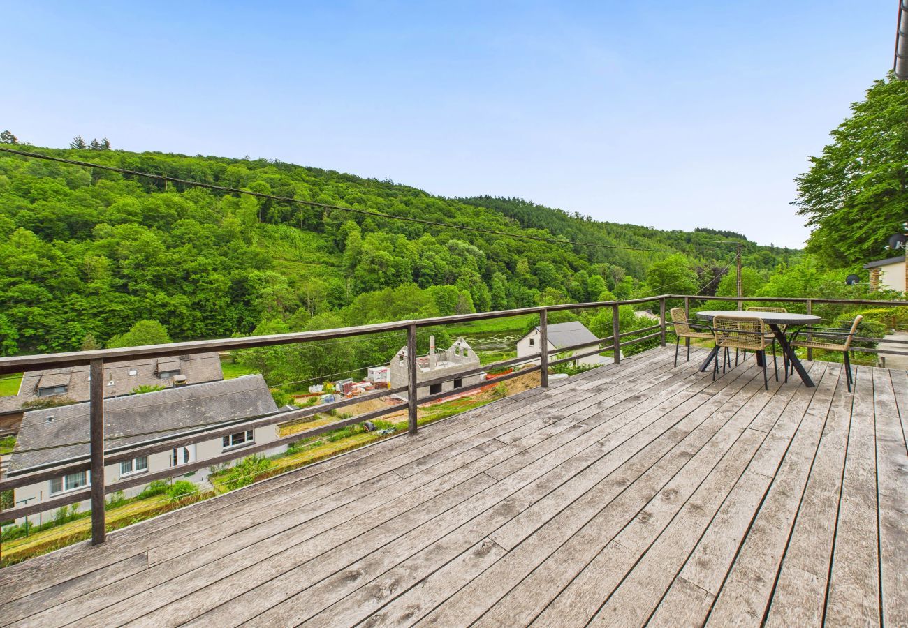 Chalet en Poupehan - Cabin vr 4, zicht Semois-rivier!